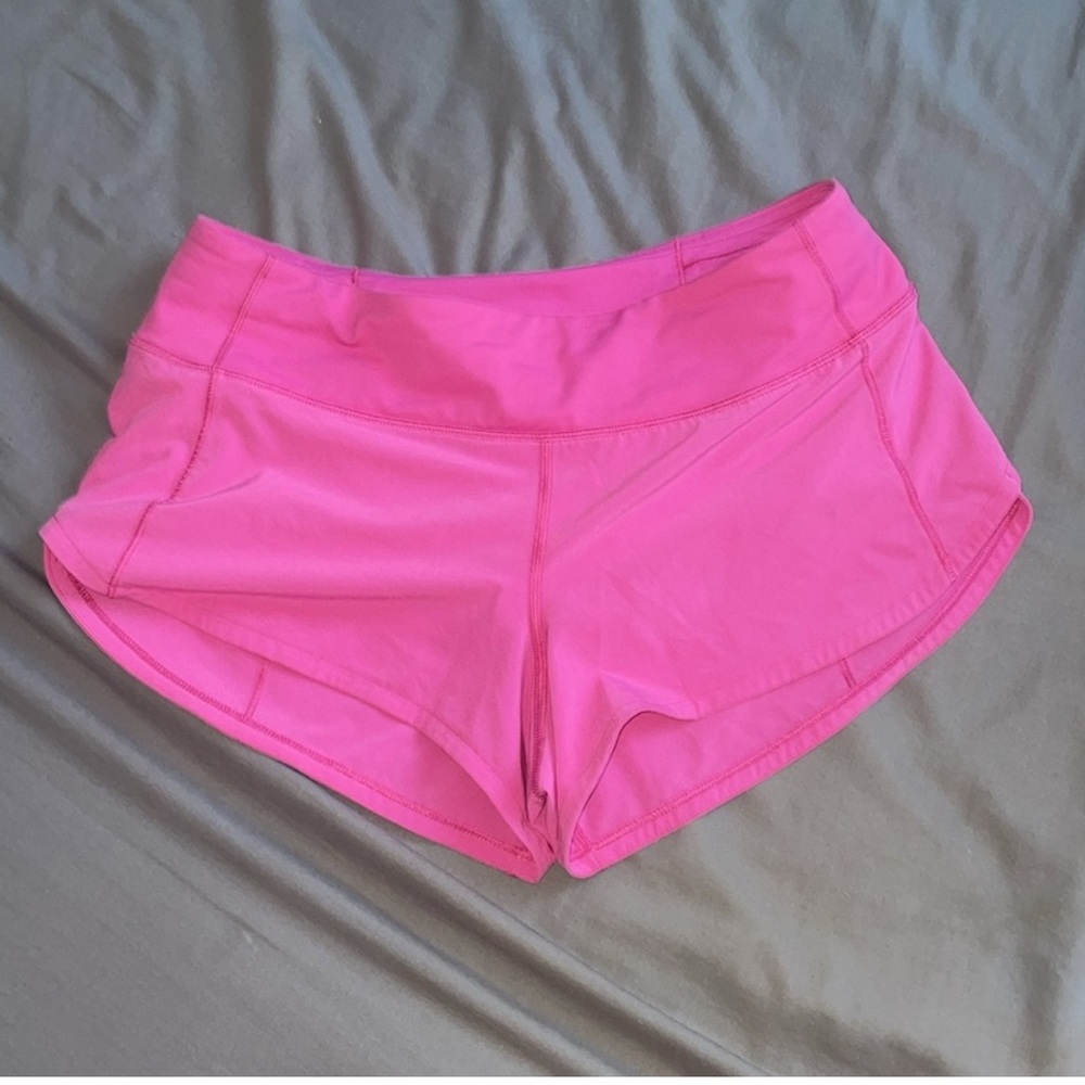 Lululemon sonic pink speed up shorts 2.5 inch